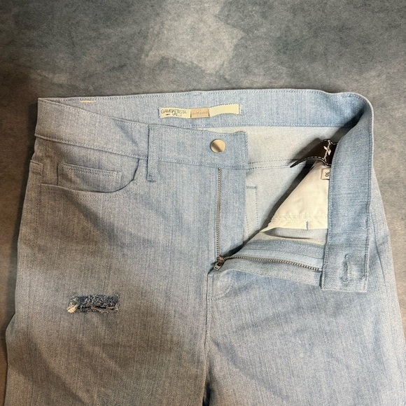 7 For All Mankind Women’s Jeans Sz 30 (Fits 28x29) Distressed Blue Italy - Picture 8 of 16